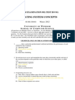 Operating System Concepts Test