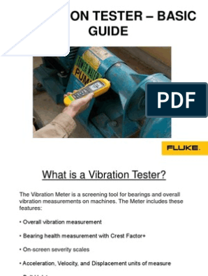 Vibration Tester Basic Guide Bearing Mechanical Accelerometer