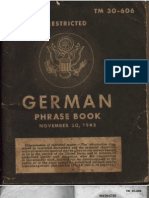 US-Military - German Phrase Book (en, 1943, 65 S., Text)