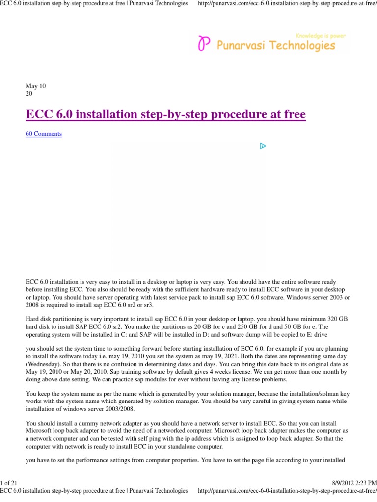 Instal Sap | PDF | Software | Websites