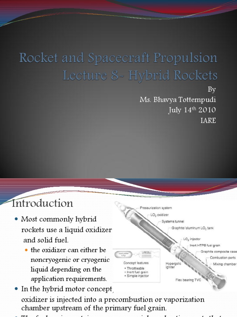 RSP - Lecture 8 | PDF | Rocket Propellant | Rocket Engine
