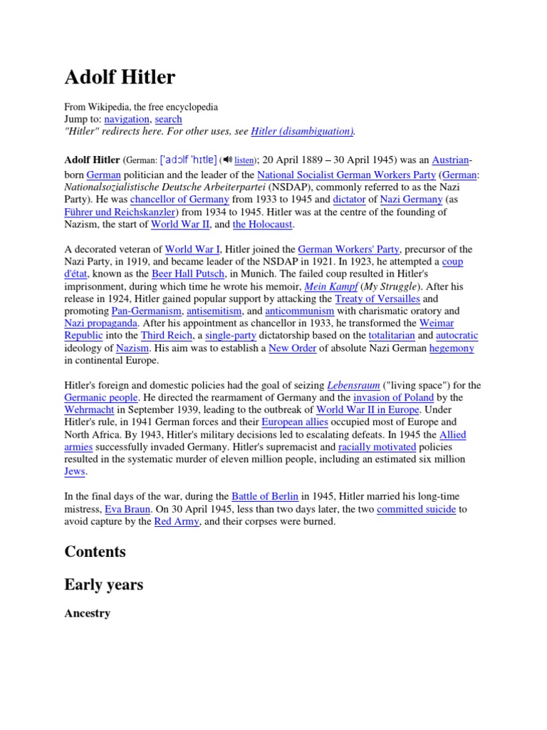 HITLER BIOGRAPHY PDF FREE DOWNLOAD IN ENGLISH visual data 2