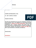 Carta de Cobrança