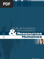 ETUDE DE FONCTIONS ET RÉMUNÉRATIONS RH 2012 (MICHAEL PAGE)