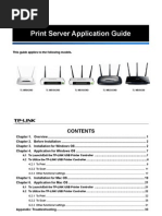 TL-WR1043ND Print Server Appli