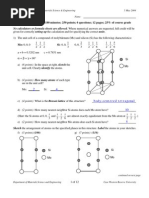 Final Exam - : 180 Minutes 250 Points 6 Questions 12 Pages 25% of Course Grade