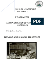 Tipos de Ambulancia Terrestres