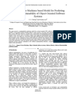 Support Vector Machines based Model for Predicting Software Maintainability of Object-Oriented Software Systems