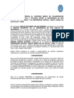 Adendum de Prorroga Al Convenio Marco de La Colaboracion Academica, Cientifica y Cultural Entre La Usac y La Universidad Central "Marta Abreu de Las Villas", Cuba