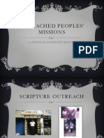Unreached Peoples' Missions: A Christian Nonprofit Ministry