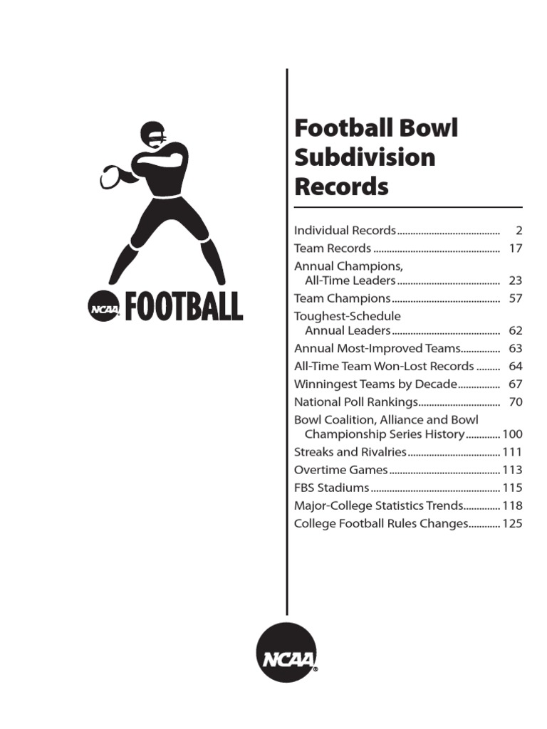Football Bowl Subdivision , NCAA Division I Football Bowl Subdivision ...