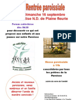 affiche rentrée paroissiale 2012