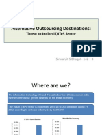 Alternative Outsourcing Destinations:: Threat To Indian It/Ites Sector