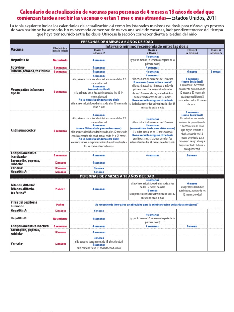 0 18yrs and Catchup Spanish PDF