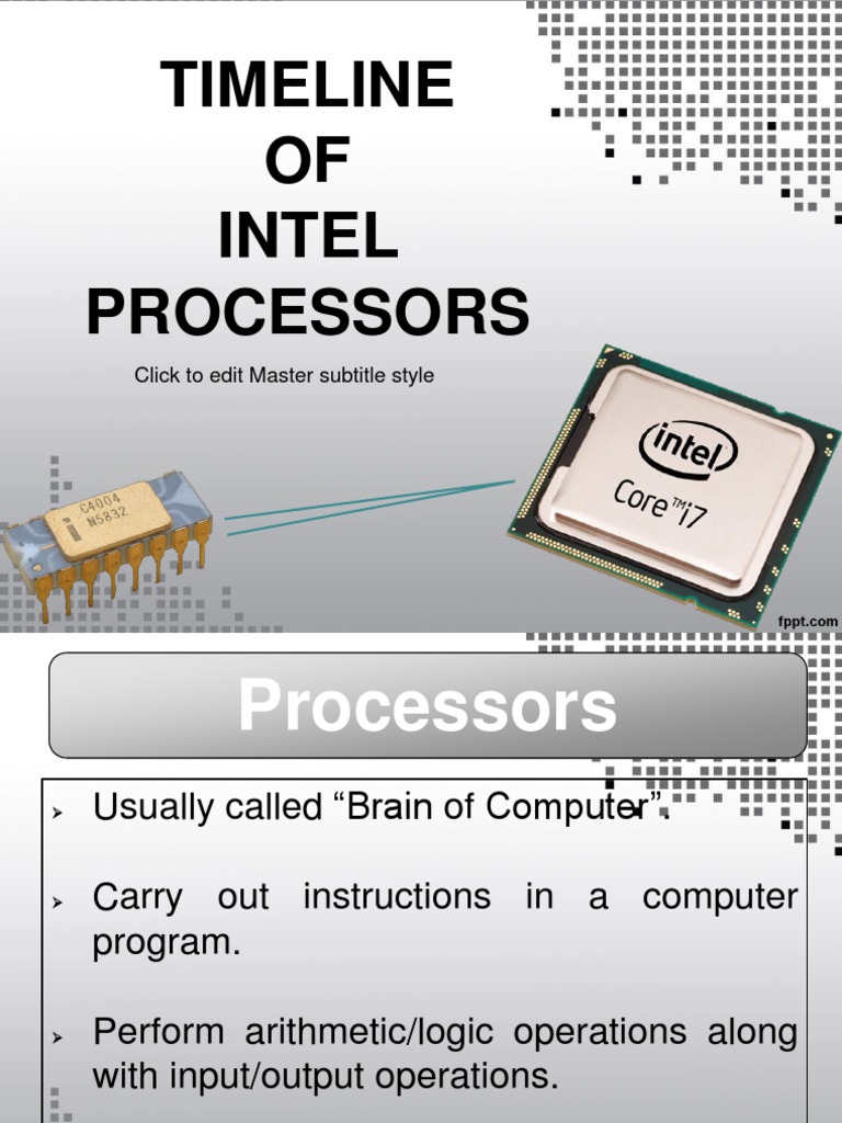 Evolution of Intel Microprocessor | Central Processing Unit ...