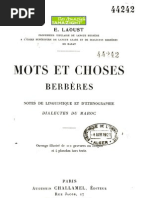 Download Mots et choses berbres - mile Laoust by idlisen SN105762003 doc pdf