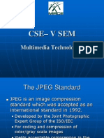 Cse - V Sem: Multimedia Technologies