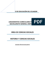 Lineamientos Historia y Ciencias Sociales 2do