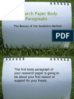 Research Paper Body Paragraphs