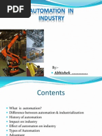 Automation in Industry: Abhishek .