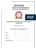 EC76-Electronics System Design Lab