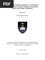 Design and Implementation of A Graphical User Interface For The Flexible, Extensible Radar and Sonar Simulator