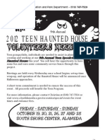 Haunted House Volunteers 2012