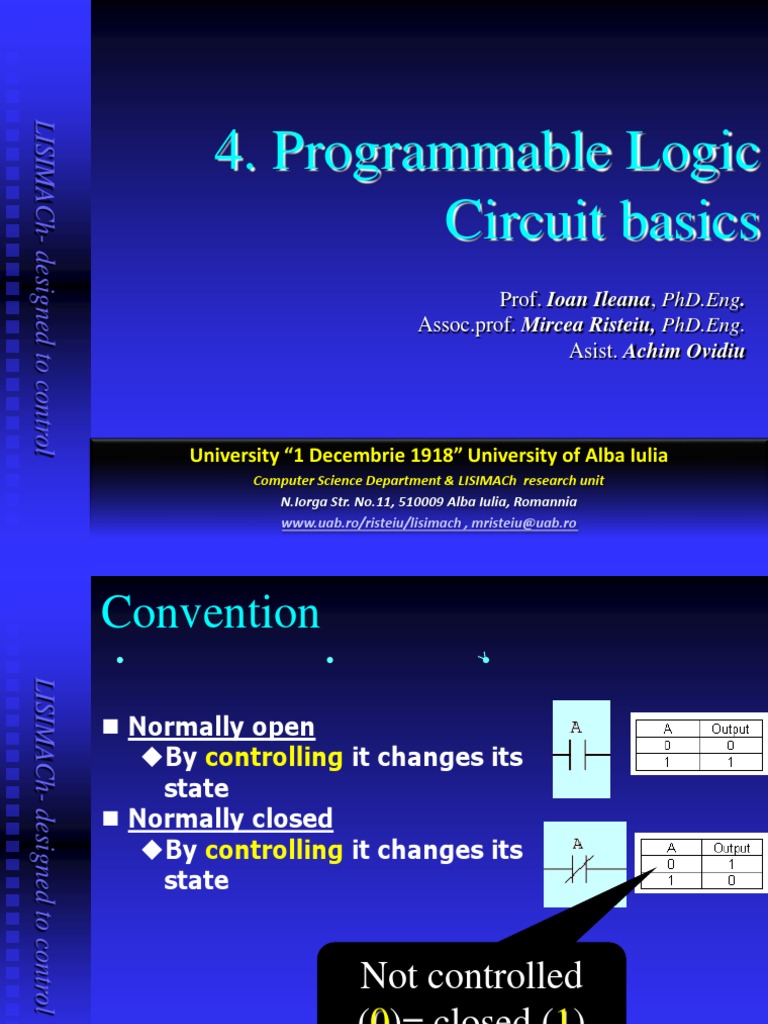 Basics of Programmable Logic Circuits | PDF