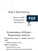 Hour 3: Best Practices: Reason For ERP Do Things Better Best Practices