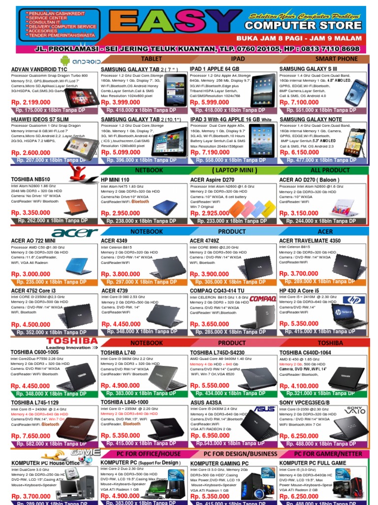 Brosur Easy Com - HTML | PDF