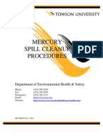 Mercury Spill Cleanup Procedures: Department of Environmental Health & Safety