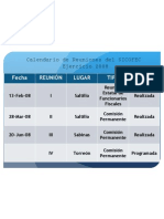 Calendario SICOFEC