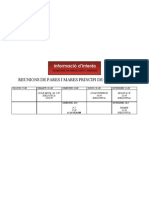 Reunions de Pares I Mares Principi de Curs 2012