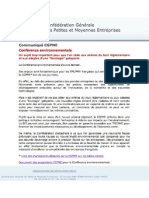 Conférence Environnementale: Un Sujet Trop Important Pour Que L'on Cède Aux Sirènes Du Tout Réglementaire Et Aux Adeptes D'une "Fiscologie" Galopante