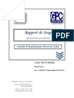 Rapport de Stage d'Application - GPC Carton