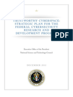 Trustworthy Cyberspace - Strategic Plan For The Federal Cybersecurity Research and Development Program