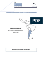 Documentación de la Planificación Participativa en la AGN - Argentina