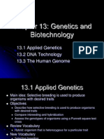 Chapter 13 Genetics and Biotechnology
