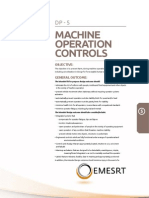 Machine Operation Controls: Objective