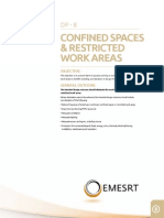 Confined Spaces & Restricted Work Areas: Objective