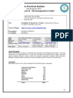 PHYS 241 Syllabus Fall 2012