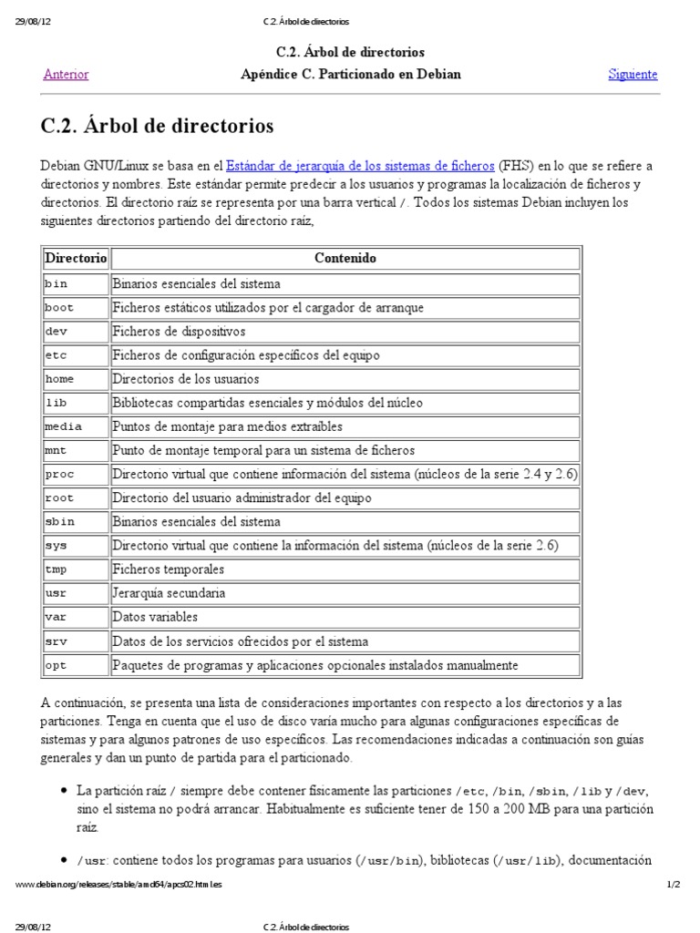 Manual de Instalación de Debian GNU LINUX | PDF | Bios | Archivo de ...