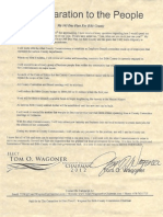 Tom Wagoner's Declaration to the People