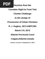 Download R vs Paul Hughes Canadian Right to Food Trial Decision 2012 Calgary by Paul Hughes SN105846002 doc pdf