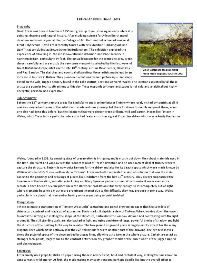 Feldman's critical analysis example essay picture