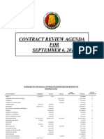 Contract Review Agenda