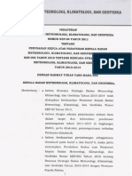 Kep 06 Tahun 2012 Tentang Perubahan Kedua Atas Peraturan Kepala BMKG Nomor Kep 002 Tahun 2012 Tentang Rencana Strategis BMKG Tahun 2010 2014