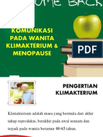 Komunikasi Pada Wanita Klimakterium & Menopause