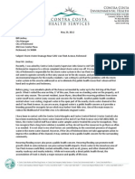 Contra Costa Environmental Health Letter To Richmond, CA, Regarding Flooding, Mosquitoes, Etc.