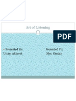 Art of Listening